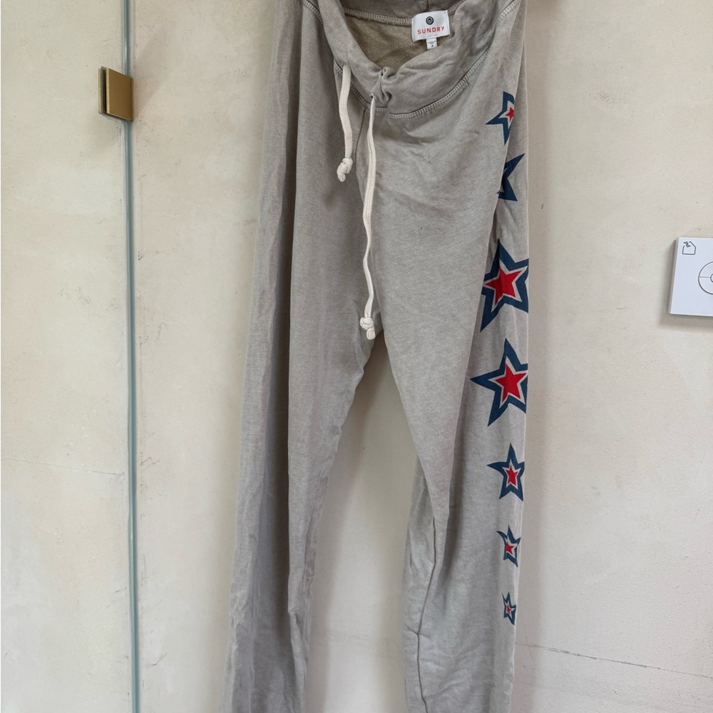 Sundry Light Gray/Cream Jogger Pants